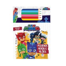 LIVRO PJ MASKS: PEQUENOS HEROIS E VILOES