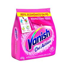 Tira-Manchas Pó Roupas Coloridas Vanish Oxi Action Pacote 400g Refil Econômico