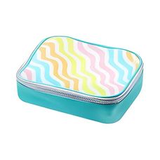 Necessaire Box Estampado 1 Zíper Com Pompom Enjoy - BRW