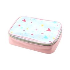 Necessaire Box Estampado 1 Ziper Com Pompom S2 - BRW