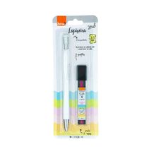 Lapiseira 2.0mm Com 6 Grafites Branca - BRW