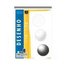 Caderno Colado Desenho A3 Branco Académie 20 Folhas - Tilibra