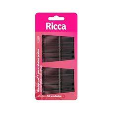 Grampo Para Cabelo Preto Nº 5 - Ricca