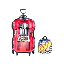 Kit Mochila Com Rodinhas + Lancheira Hotwheels Dawgzilla - Maxtoy