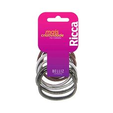 Elástico Para Cabelo 7mm Com 6 Unidades - Ricca