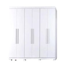 Guarda Roupa 6 Portas 3 Gavetas Milão Branco - Benetil Móveis