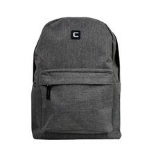 Mochila de Costas Juvenil em Poliéster Casual Cinza - Convoy