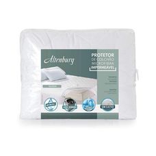 Protetor de Colchão Com Elástico Impermeável Queen Branco - Altenburg