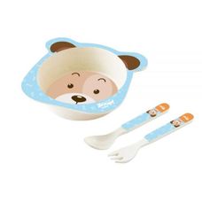 Kit Alimentação Bowl Baby 3 Peças Cachorro - Zoop Toys