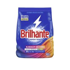 Lava Roupas em Pó Brilhante Roupas Brancas e Coloridas Limpeza Total 800g