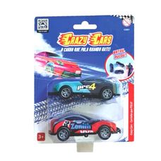 Carrinho Crazy Cars Blister Com 2 Unidades CZ002 - Sapico Toys