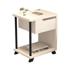 Mesa de Cabeceira JB 1010 Luxo Pérola - JB Bechara
