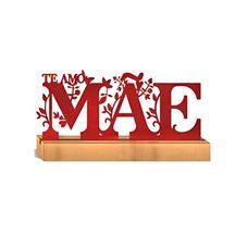 DISPLAY DE MESA MAE C/BASE DE MADEIRA NOBRE MAE017