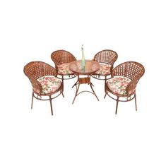 Conjunto Mesa Bugres com 4 Cadeiras em Alumínio