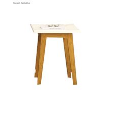 Mesa Lateral Prism Off White - Patrimar Móveis