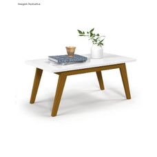 MESA CENTRO PRISM BRANCO ACETINADO