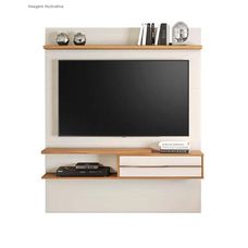 Painel Para TV 55'' NT 1155 Off White/Freijó Trend - Notável