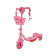 Patinete Musical Com Cesta Som e Luz Rosa Princesa - Zippy Toys