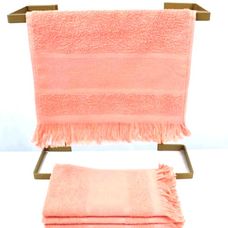 Toalha de Lavabo Para Bordar Capri II 25x36cm Salmão - Dohler