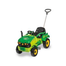 Carrinho de Passeio e Pedal Infantil Trator Tracamp  Verde - Calesita