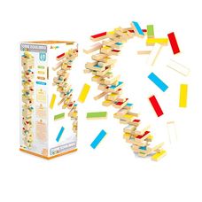 Brinquedo Torre Equilíbrio Cores 69 Peças - Brinquedos Junges