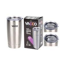 Copo Térmico Vacco Therm 570ml Com Tampa Inox Para Cerveja