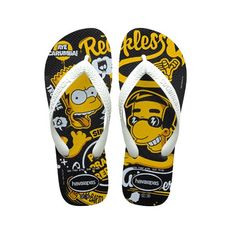 Chinelo Havaianas Simpsons Preto 37/38