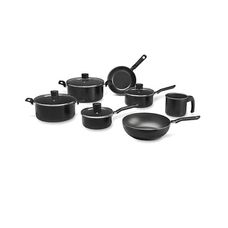 Conjunto de Panelas 7 Peças Ebony Antiaderente Preto - Brinox