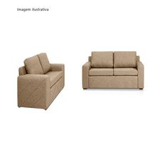 Conjunto de Sofá 2 e 3 Lugares Arezzo Veludo Cinza - Modelar Estofados