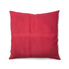Capa de Almofada 40x40cm Rústica Lisa Vermelho - Artesanal Teares