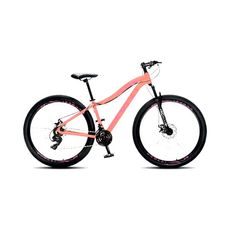 Bicicleta Colli Eudora Aro 29 Quadro Rebaixado Alumínio Freio a Disco Kit Shimano Altus 27 Velocidades Laranja Neon D