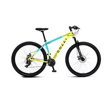 Bicicleta Colli Allure Aro 29 Freio a Disco Tam 17 Kit Shimano Altus 27 Velocidades Verde Aqua / Amarelo Neon (Tropical)