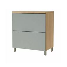 Balcão 1 Porta 1 Gaveta Marquesa 80cm Nature/Verde - Nesher