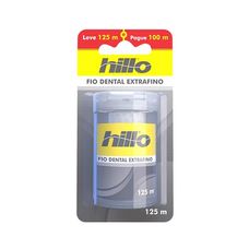 Fio Dental Hillo Leve 125m Pague 100m Extra Fino