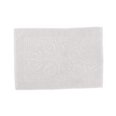 Toalha de Piso Jacquard Ornamental Branco - Valletex