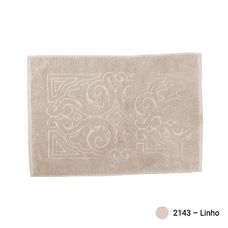 TOALHA PISO JACQUARD ORNAMENTAL LINHO