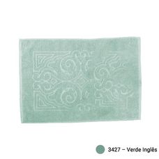 TOALHA PISO JACQUARD ORNAMENTAL VERDE INGLES