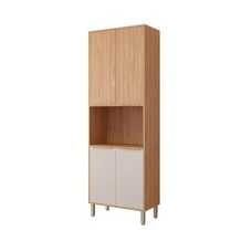 Torre Quente Divina 1 Forno 4 Portas 70cm Freijó/Off White - MGM Móveis