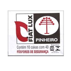 Fósforo Fiat Lux Pinheiro 10 Unidades 40 Palitos