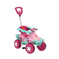 Quadriciclo Passeio e Pedal Smart Rosa - Bandeirante