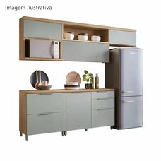Cozinha Completa Marquesa 5 Peças Nature/Verde - Nesher