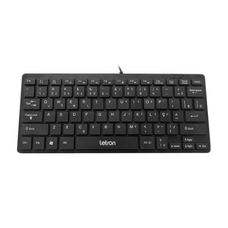 Teclado Office Wire Controle de Mídia Ergonômico Preto - Letron