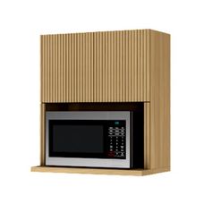 Armário Aéreo Microondas 1 Porta Basculante Rainha 70cm Nature - Nesher