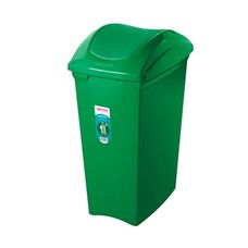 Lixeira Seletiva Plástica 40 Litros Verde - Sanremo