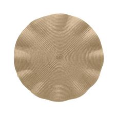 Lugar Americano de Poliéster Babado Dourado 38cm - Wolff