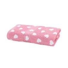 Toalha de Rosto Prisma 50x80cm Love Rosa - Dohler