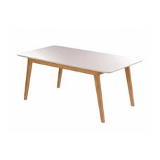 Mesa de Jantar Elegance 120x80cm com Vidro Canto Copo Cinamomo/Off White - JCM Movelaria
