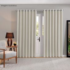 Cortina Duplex 420x250 Gaze Linho - Bella Janela