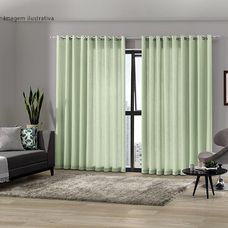 Cortina Pratika 360x250 Mônaco Verde - Bella Janela