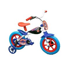 Bicicleta Aro 12 Infantil Tracktor Branco/Azul - Track Bikes